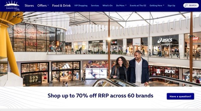O2 Outlet store locator